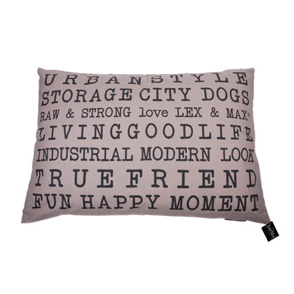 Lex&Max Text Urban - Hondenkussen - Lex&Max