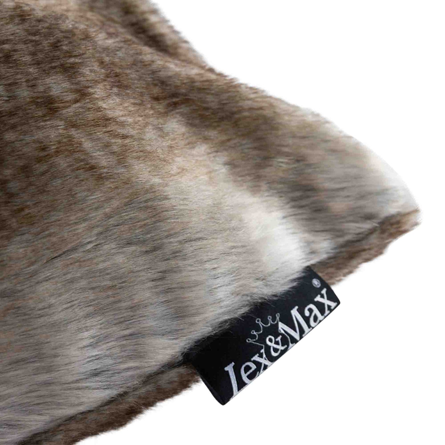 Close-up van zacht hondenkussen van imitatiebont