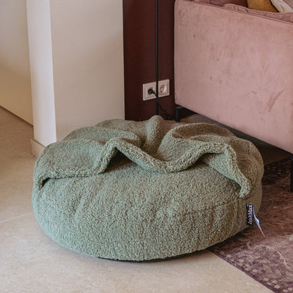 Lex&Max Hoodie - Honden- en Kattenmand - Orthopedisch - Groen - 90cm Ø