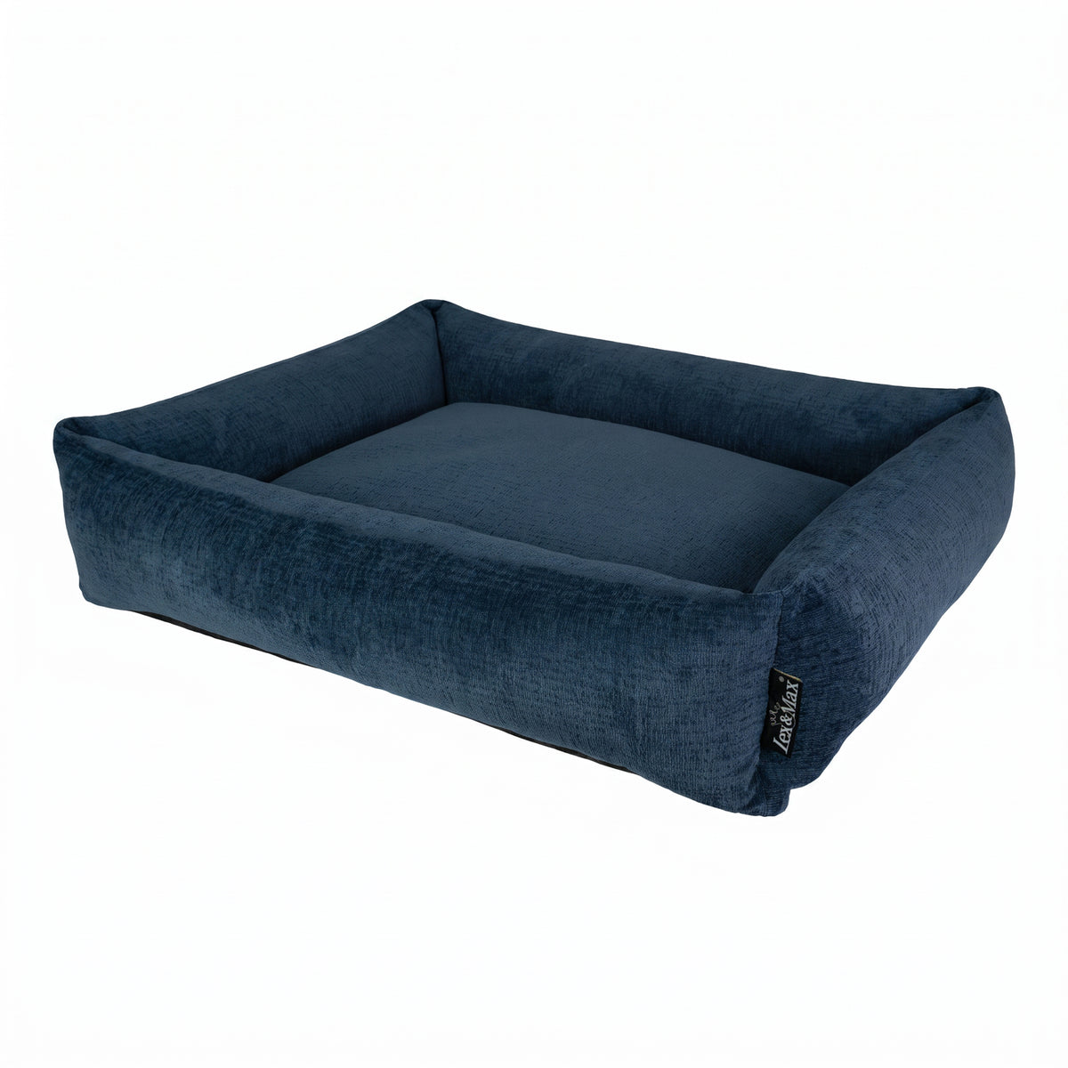 Lex&Max Vienna - Hundbädd - Ortopedisk - Mörkblå - 100 × 80 cm