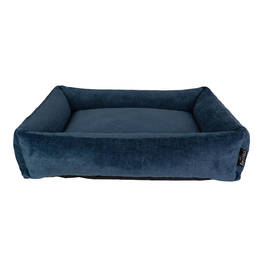 Lex&Max Vienna - Hundebett - Orthopädisch - Dunkelblau - 100 × 80 cm