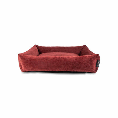 Lex&Max Vienna - Cama para perros - Ortopédica - Burdeos - 100 × 80 cm
