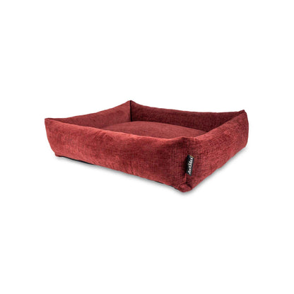 Lex&Max Vienna - Cama para perros - Ortopédica - Burdeos - 100 × 80 cm